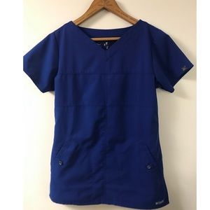 SOLD‼️ DO NOT BUY Grey’s Anatomy Women’s Dark Blue V-Neck Short Sleeve Scrubs